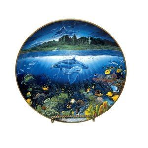 Ocean Theme‎ - Vintage Danbury Mint Decorative Plate - Underwater Paradise